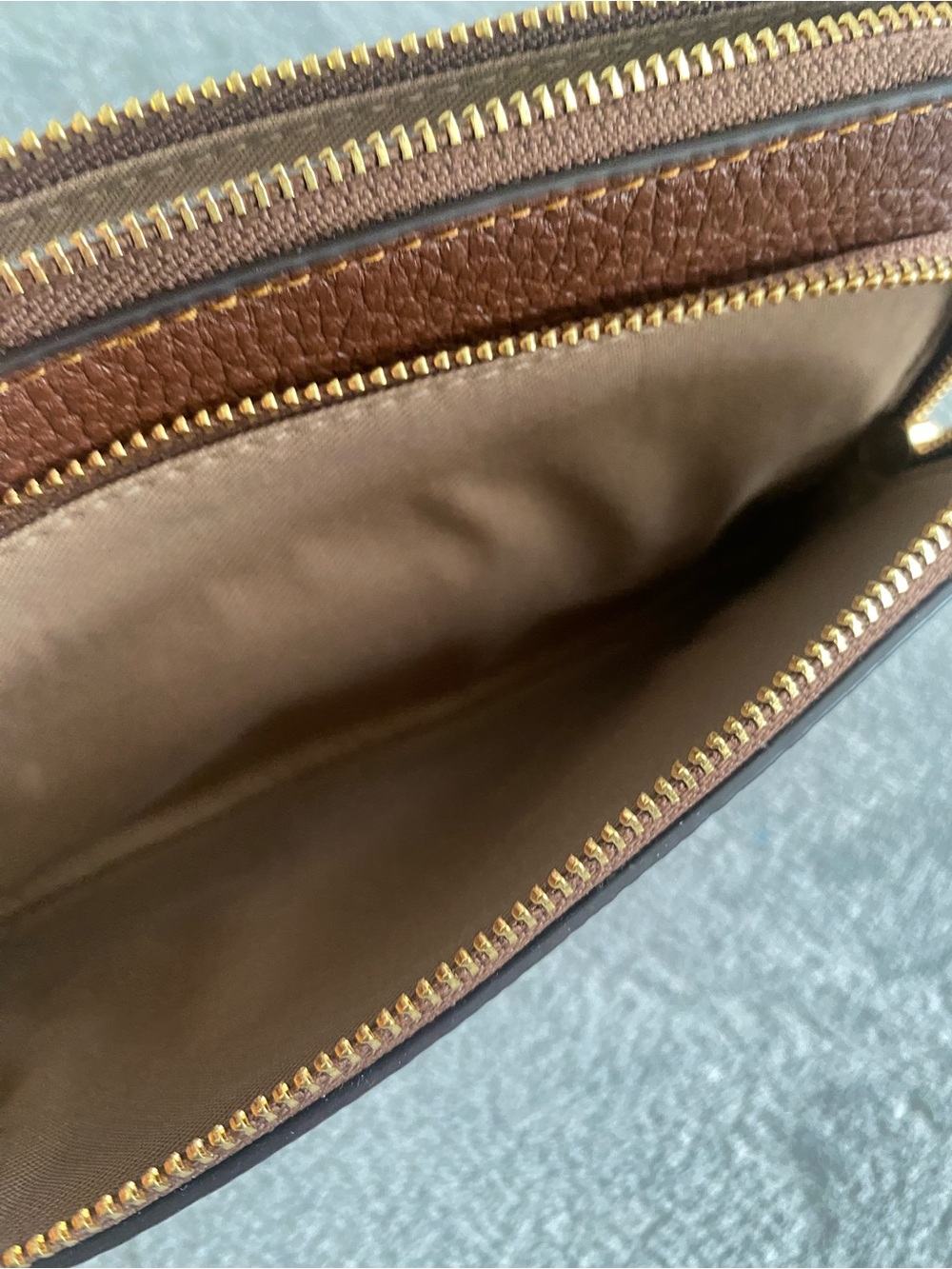 Coach Signature Tan Wristlet Clutch - Picture 11 of 15